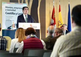 Leticia Pérez ICAL . El consejero de Medio Ambiente, Vivienda y Ordenación del Territorio, Juan Carlos Suárez Quiñones, presenta el Portal de datos forestales en Castilla y León