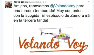 El episodio de la Sierra de la Culebra en ‘Volando Voy’, para la tercera temporada