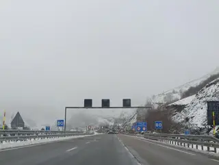 Imagen de nieve en las inmediaciones de la A-52 a su paso por Zamora | Verónica Muriel