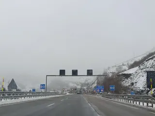 Imagen de nieve en las inmediaciones de la A-52 a su paso por Zamora | Verónica Muriel
