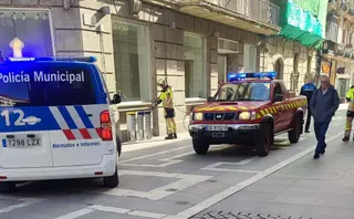 Conato de incendio en una papelera