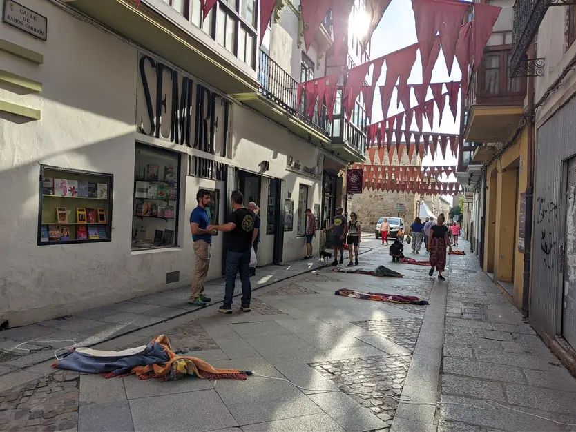 Montaje del Mercado Medieval