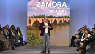 Jesús María Prada, en el acto de presentación de los candidatos a capitales de provincia