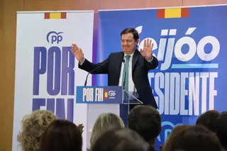 Mañueco durante su discurso de apertura de precampaña en Zamora este lunes en IFEZA