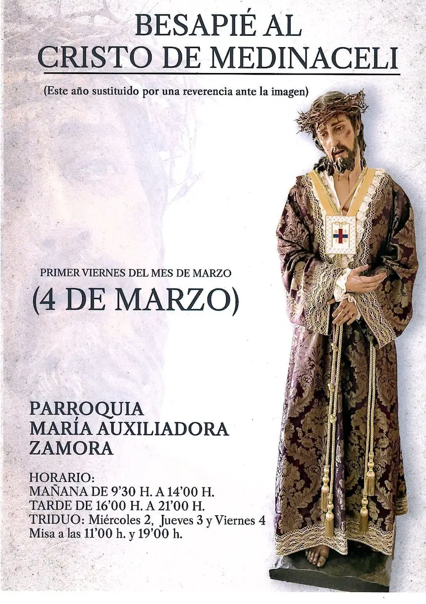 Cartel del besapié