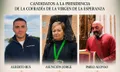 Cartel anunciador de los encuentros con los candidatos a la presidencia de la Cofradía de la Esperanza. Tertulia Cofrade