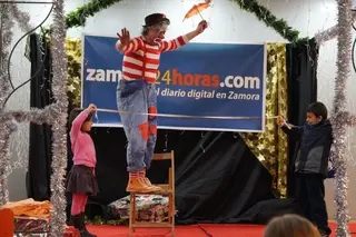 El payaso Pepetxu cerró la primera edición del Festival Infantil de Navidad 'Zamora24horas.com'