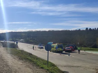Accidente n la N-122 en Alcañices