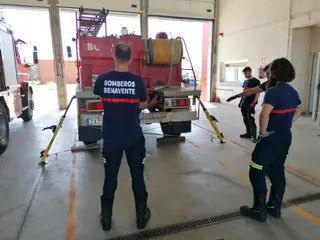 Imagen de archivo de los bomberos de Benavente