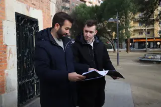 Un instante de la rueda de prensa