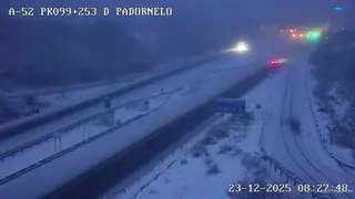 Imagen de la carretera a la altura de Padornelo