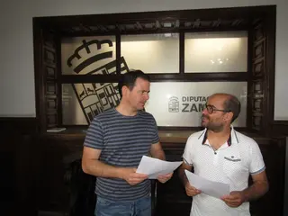 PSOE Diputación de Zamora. Antonio Juárez (Alcalde Tábara) y Eduardo Folgado (Alcalde Fuentesaúco)