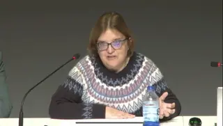 Lucía Fernández en su intervención