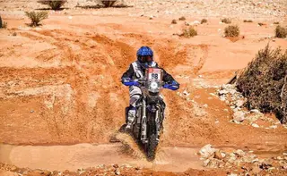 Sara García durante una etapa del Dakar FOTO IG Sara García