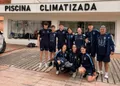 Los nadadores del Club San José Obrero que se desplazaron a Cáceres