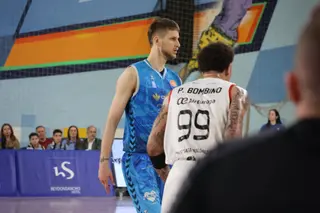 Jonas Paukste, en un encuentro esta temporada con el CB Zamora