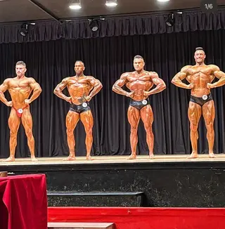 Rubén Prieto, durante una competición