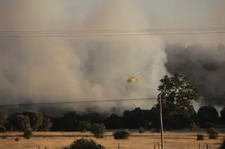 Incendio forestal en Trabazos. JL Leal – ICAL.