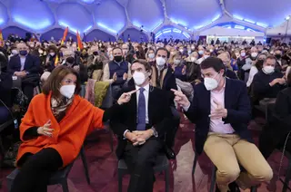 Ana Botella, José María Aznar y Alfonso Fernández Mañueco