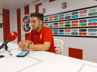 Marchena, durante la rueda de prensa