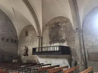 Imagen del hueco que ha dejado el órgano en el templo fermosellano