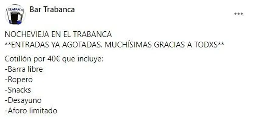 Imagen del Bar Trabanca