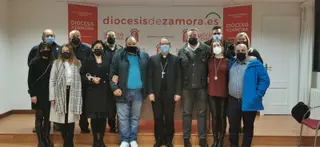 Recepción del obispo de Zamora a la Junta Directiva de Jesús Nazareno