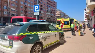 Guardia Civil y Ambulancia desplegados en el lugar