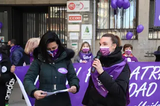 Concentración de los sindicatos en Zamora con motivo del 8M