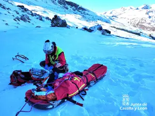 Imagen del equipo de rescate