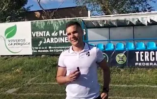 Oji, entrenador del CD Villaralbo, tras la victoria del equipo este sábado