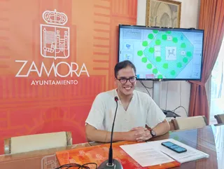 Pablo Novo en la rueda de prensa ofrecida este viernes