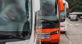 Autobuses. Archivo. Europa Press