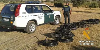 Seis detenidos por robar más de 3.000 metros de cobre valorado en 88.000 euros