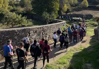 Una edición anterior del paseo solidario en Grisuela