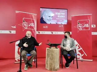 Demetrio Madrid en la sede del PSOE de Zamora