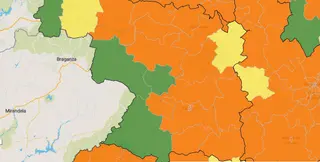 Mapa del coronavirus en las zonas básicas de salud de Zamora este miércoles