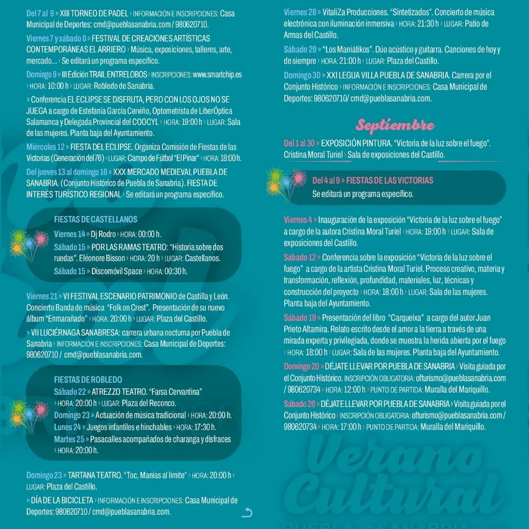 Programa Del Verano Cultural De Puebla De Sanabria (2)