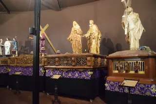 Las cofradías de la Pasión preparan los pasos para la Semana Santa