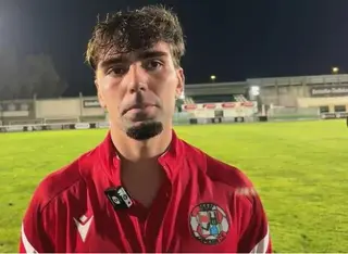 Pau Mascaró, postpartido Copa del Rey ante el Coruxo FC.