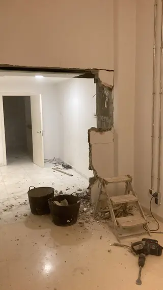 Obras en el Centro Cultural Miguel Delibes