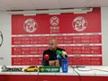 Mehdi Nafti, entrenador de la Ponferradina tras el partido en el Ruta de la Plata