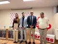 Yulei Peña, David Marcos, Ignacio Enríquez y Emilio Macías durante la rueda de prensa
