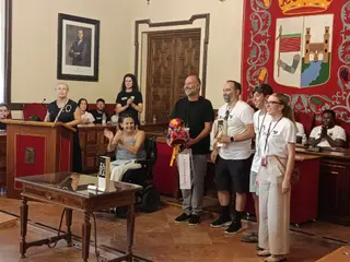 Recibimiento en el Ayuntamiento de Zamora a los grupos del FIFZAMORA