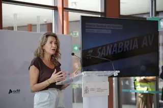 La ministra de Transportes, Movilidad y Agenda Urbana, Raquel Sánchez preside la puesta en servicio de la estación del AVE de Otero de Sanabria. ICAL
