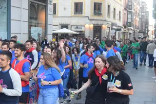 Desfile de peñas San Pedro.Archivo