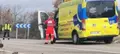 ambulancia y guardia civil en un accidente archivo