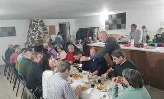 Cena de convivencia en Molezuelas para celebrar al patrón