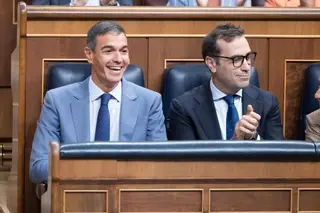Pedro Sánchez y Carlos Cuerpo en el Congreso de los Diputados | EP