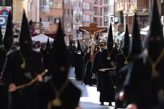 Imagen de la procesión del Santo Entierro el pasado 2022.Archivo
